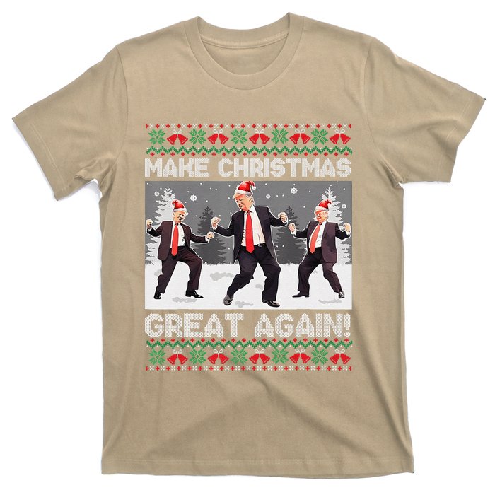 Santa Trump Dance Make Christmas Great Again Ugly Sweater T-Shirt