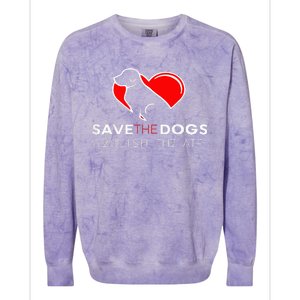 Save The Dogs Abolish The Atf Colorblast Crewneck Sweatshirt