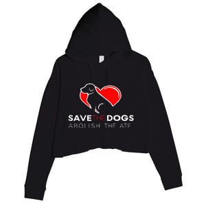 Save The Dogs Abolish The Atf Crop Fleece Hoodie