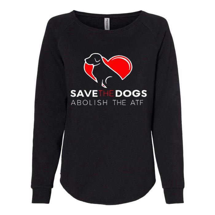 Save The Dogs Abolish The Atf Womens California Wash Sweatshirt