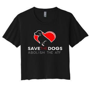 Save The Dogs Abolish The Atf Women's Crop Top Tee