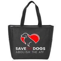 Save The Dogs Abolish The Atf Zip Tote Bag