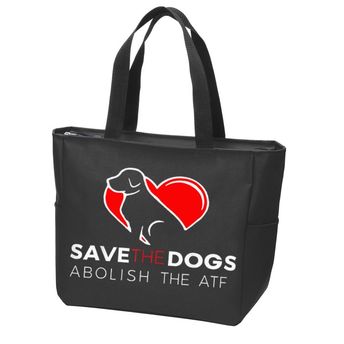 Save The Dogs Abolish The Atf Zip Tote Bag