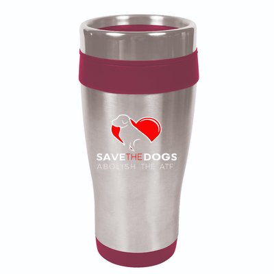 Save The Dogs Abolish The Atf 16oz Travel Tumbler