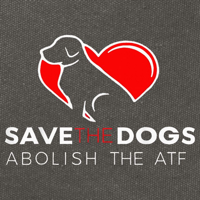Save The Dogs Abolish The Atf Cotton Canvas Backpack