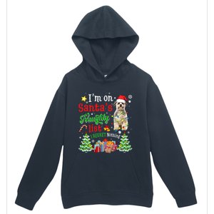 Shih Tzu Dog On Santa's Naughty Funny List Xmas Cool Gift Urban Pullover Hoodie