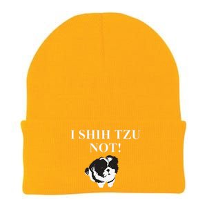 Shih Tzu Dog Owner Funny Gift I SHIH TZU NOT Knit Cap Winter Beanie