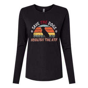 Save The Dogs Abolish The Atf Womens Cotton Relaxed Long Sleeve T-Shirt