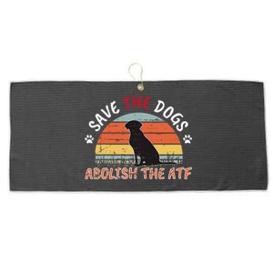 Save The Dogs Abolish The Atf Large Microfiber Waffle Golf Towel