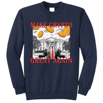 Sarcastic Trump DaddyS Home Make Crypto Great Again Bitcoin Sweatshirt