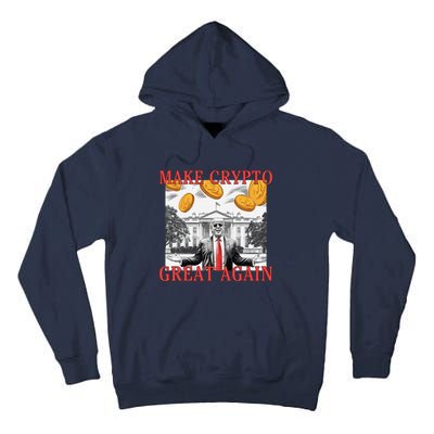 Sarcastic Trump DaddyS Home Make Crypto Great Again Bitcoin Tall Hoodie