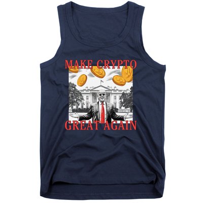 Sarcastic Trump DaddyS Home Make Crypto Great Again Bitcoin Tank Top