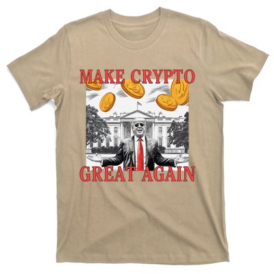 Sarcastic Trump DaddyS Home Make Crypto Great Again Bitcoin T-Shirt