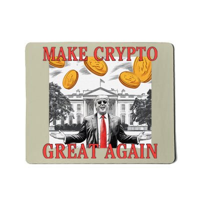 Sarcastic Trump DaddyS Home Make Crypto Great Again Bitcoin Mousepad