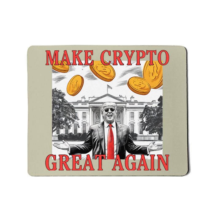 Sarcastic Trump DaddyS Home Make Crypto Great Again Bitcoin Mousepad