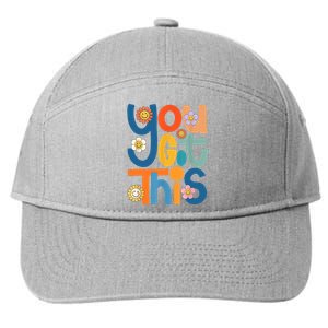 State Testing Day Motivational Teacher Groovy You Got This 7-Panel Snapback Hat