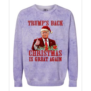 Santa Trump Dance Make Christmas Great Again Ugly Sweater Colorblast Crewneck Sweatshirt