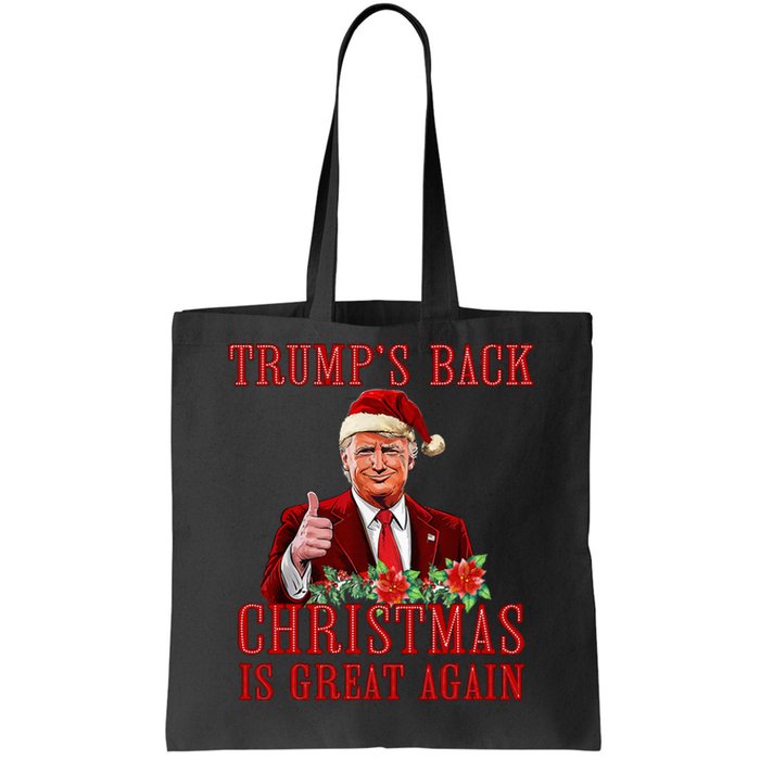 Santa Trump Dance Make Christmas Great Again Ugly Sweater Tote Bag