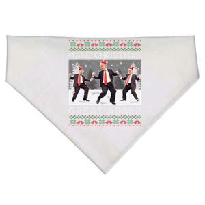 Santa Trump Dance Make Christmas Great Again Ugly Cool Gift USA-Made Doggie Bandana