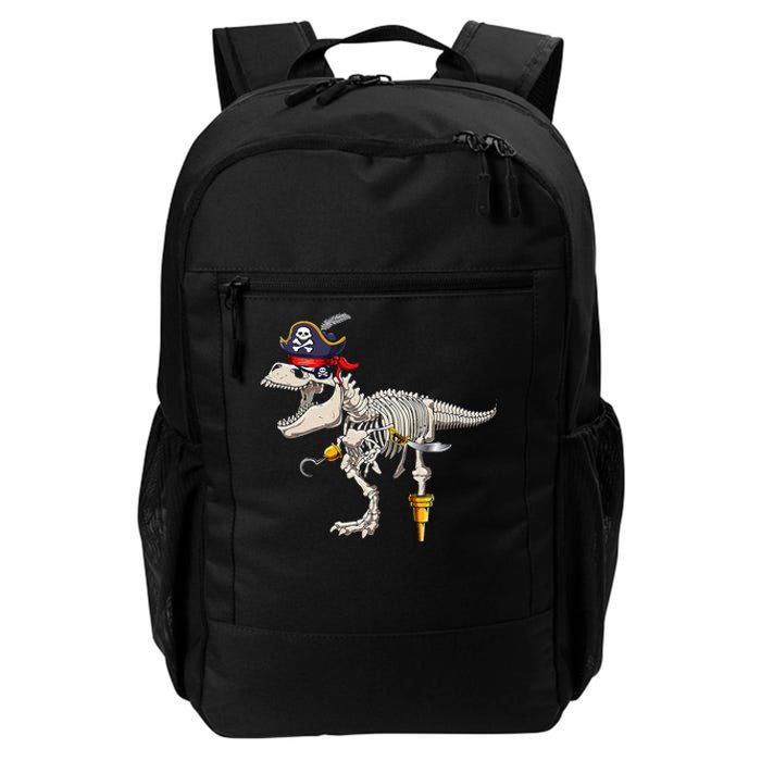 Skeleton Trex Dinosaur Pirate Trick Or Treat Halloween Daily Commute Backpack