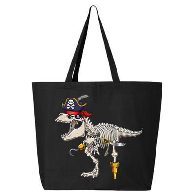 Skeleton Trex Dinosaur Pirate Trick Or Treat Halloween 25L Jumbo Tote