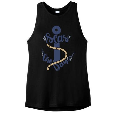 Seas The Day Ladies PosiCharge Tri-Blend Wicking Tank