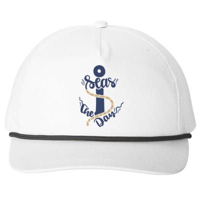 Seas The Day Snapback Five-Panel Rope Hat