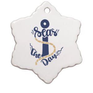 Seas The Day Ceramic Star Ornament