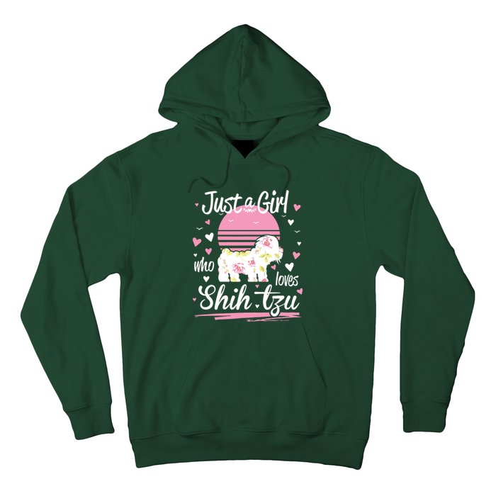 Shih Tzu Design Just A Girl Who Loves Shih Tzu Hoodie