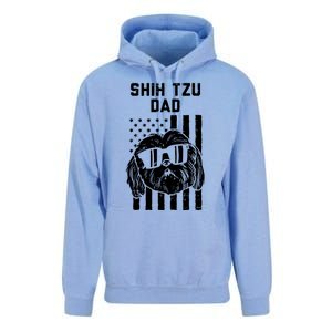 Shih Tzu Dad US Flag Cool Patriotic Dog Lover Owner Men Gift Unisex Surf Hoodie