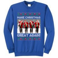 Santa Trump Dance Make Christmas Great Again Ugly Meaningful Gift Sweatshirt