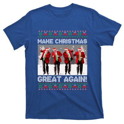 Santa Trump Dance Make Christmas Great Again Ugly Meaningful Gift T-Shirt