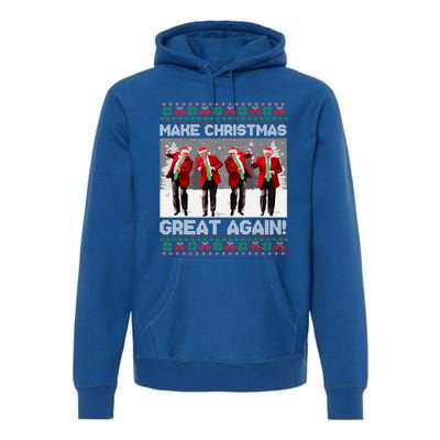 Santa Trump Dance Make Christmas Great Again Ugly Meaningful Gift Premium Hoodie