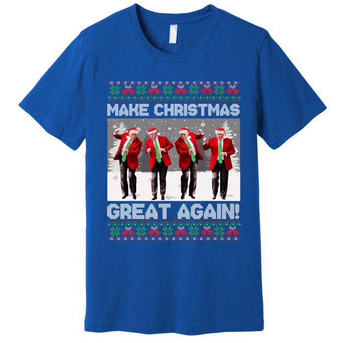 Santa Trump Dance Make Christmas Great Again Ugly Meaningful Gift Premium T-Shirt