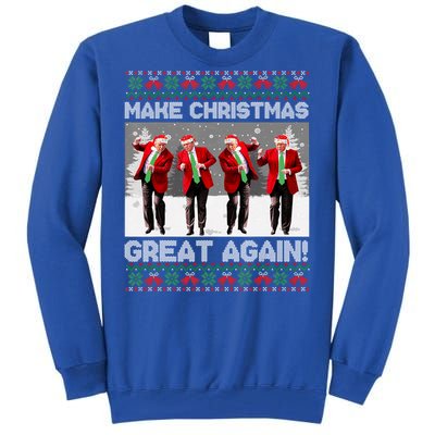 Santa Trump Dance Make Christmas Great Again Ugly Meaningful Gift Tall Sweatshirt