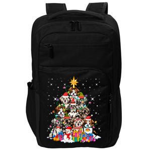 Shih Tzu Dog Tree Christmas Funny Xmas Pet Dog Lover Gift Impact Tech Backpack