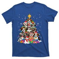 Shih Tzu Dog Tree Christmas Funny Xmas Pet Dog Lover Gift T-Shirt