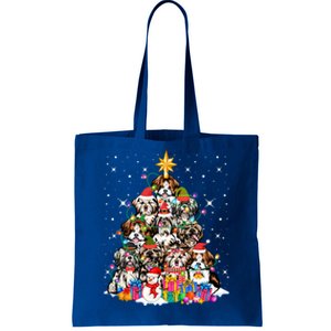 Shih Tzu Dog Tree Christmas Funny Xmas Pet Dog Lover Gift Tote Bag