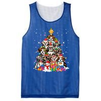 Shih Tzu Dog Tree Christmas Funny Xmas Pet Dog Lover Gift Mesh Reversible Basketball Jersey Tank