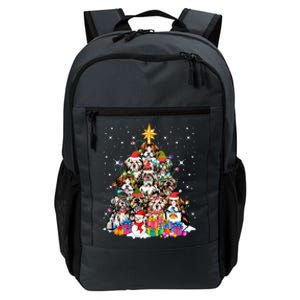 Shih Tzu Dog Tree Christmas Funny Xmas Pet Dog Lover Gift Daily Commute Backpack