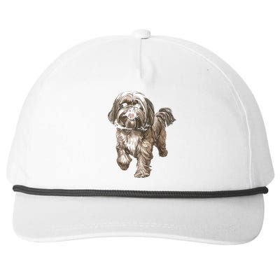 Shih Tzu Dog Animal Face Graphic For Men Women Girl Snapback Five-Panel Rope Hat