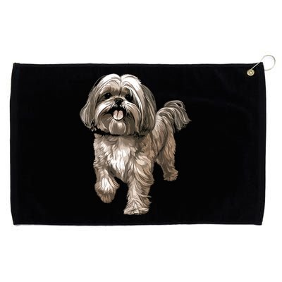 Shih Tzu Dog Animal Face Graphic For Men Women Girl Grommeted Golf Towel