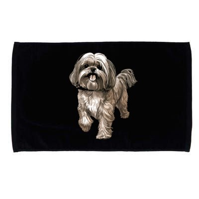 Shih Tzu Dog Animal Face Graphic For Men Women Girl Microfiber Hand Towel