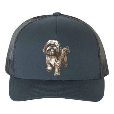 Shih Tzu Dog Animal Face Graphic For Men Women Girl Yupoong Adult 5-Panel Trucker Hat