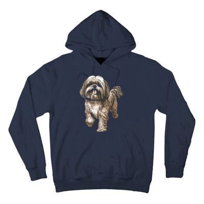 Shih Tzu Dog Animal Face Graphic For Men Women Girl Tall Hoodie