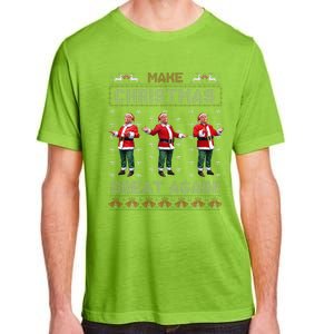 Santa Trump Dance Make Christmas Great Again Ugly Sweater Adult ChromaSoft Performance T-Shirt