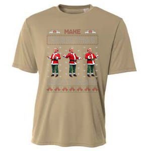 Santa Trump Dance Make Christmas Great Again Ugly Sweater Cooling Performance Crew T-Shirt