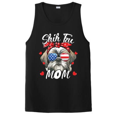 Shih Tzu Dog Mom Shih Tzu Mama Puppy Womens Mothers Day PosiCharge Competitor Tank