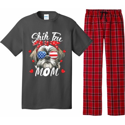 Shih Tzu Dog Mom Shih Tzu Mama Puppy Womens Mothers Day Pajama Set