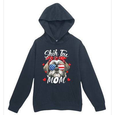 Shih Tzu Dog Mom Shih Tzu Mama Puppy Womens Mothers Day Urban Pullover Hoodie